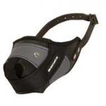 Protection Training Dog Muzzle Made of Nylon and Leather