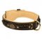 Dog Leather Collar Braided