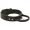 Extra Durable Leather Dog Collar with Handle for Attack Training