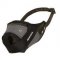 Protection Training Dog Muzzle Made of Nylon and Leather