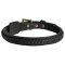 Dog Braided Leather Collar 1 Inch