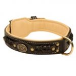 Dog Leather Collar Braided
