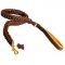 Anti-pulling Braided Leather Dog Leash