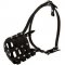 Walking and Training Leather Cage Dog Muzzle