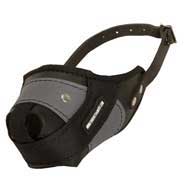 Protection Training Dog Muzzle Made of Nylon and Leather