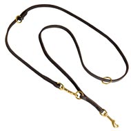 Multifunctional Leather Dog Leash for Walking and Training