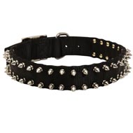 Dog Nylon Collar Spiked