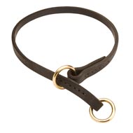 Dog Leather Choke Collar Effective Training