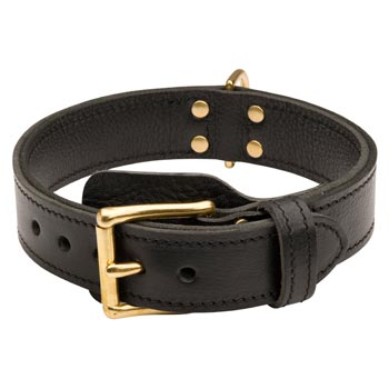 Dog  Leather Collar with Easy in Use Buckle