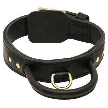Leather Dog Collar with Handle for Dog