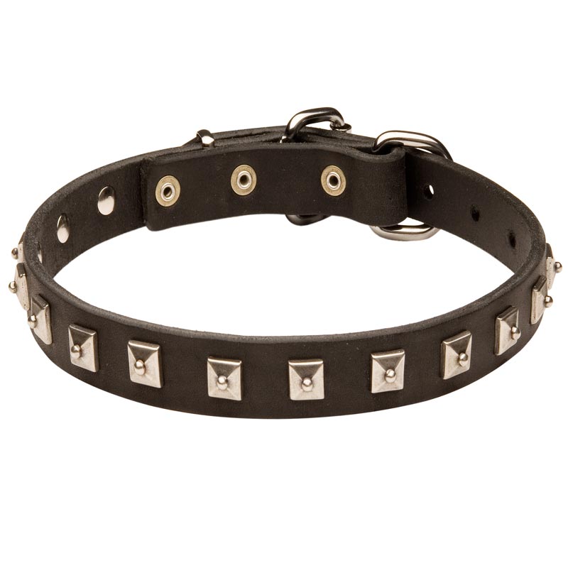26 inch leather dog hot sale collar