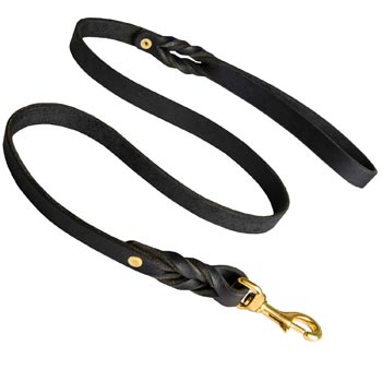 Dog Leather Leash for Dog Training and Walking