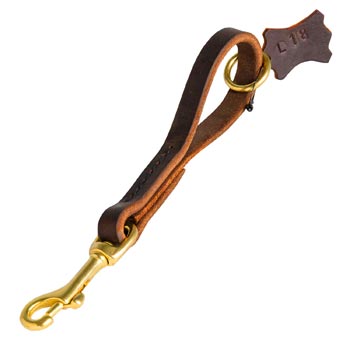Leather Dog Leash Short Hand Crafted for Dog